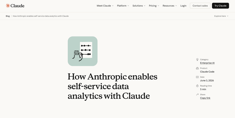 如何借助 Claude 实现自助式数据分析（原文）| Data Analytics with Claude AI by Anthropic